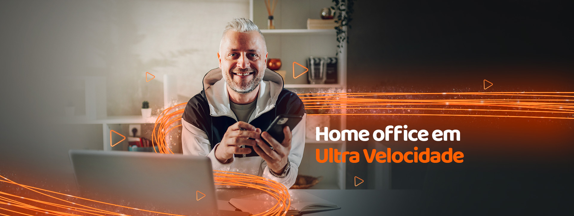 Home office com ultravelocidade.